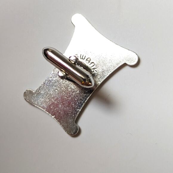 Vintage Swank Silver Tone Swank Roman Spartan Gladiator Cufflinks &Tie Clip Set - Picture 3 of 4